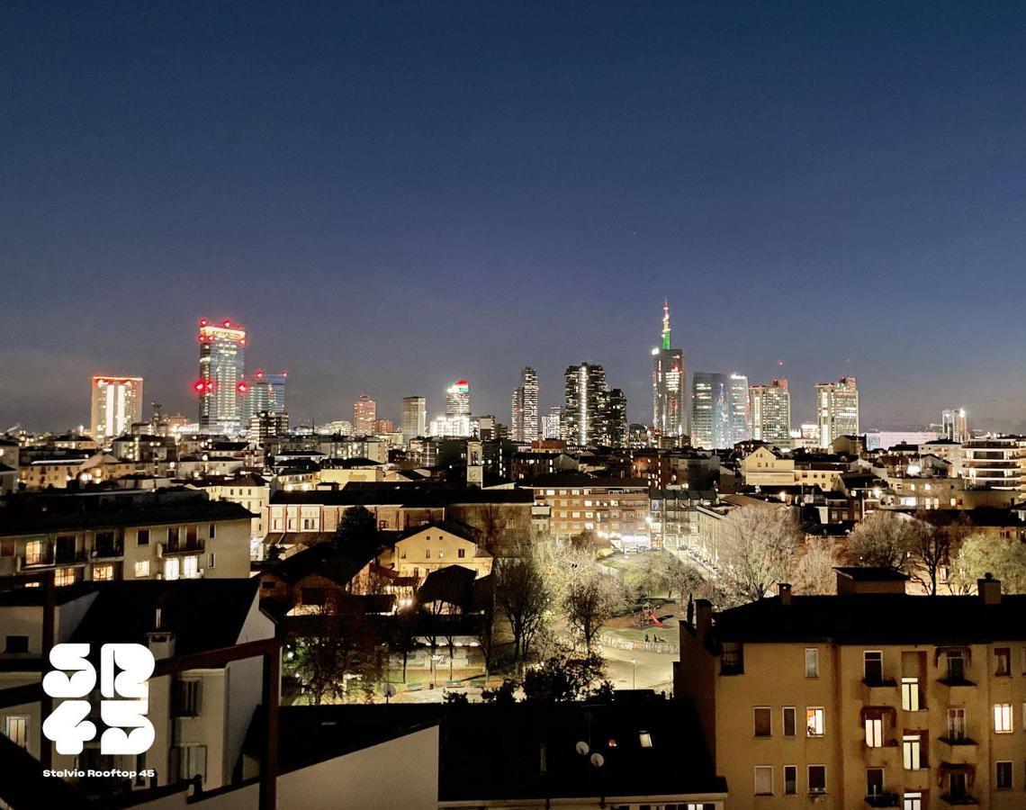 Stelvio Rooftop - Penthouse Skyline With Terrace And Jacuzzi Milão Exterior foto